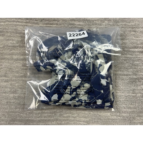 Ember Top Womens 1X Blue Floral Sleeveless Sheer V-Neck Polyester - Picture 12 of 12